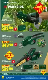 Lidl leták Strana 34: Parkside 20V Aku nůžky na větve €599,90, PARKSIDE 4V Aku zahradní nůžky €349,90