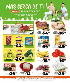 Folleto Merco semana 36 Página 3: Pierna de cerdo c/hueso €54,99, Huevo Blanco Mimarca €39,99