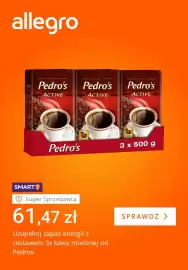 Allegro gazetka tydzień 36 Strona 3: Kawa mielona Pedro's Active 3-pak €61,47