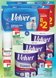 Dino gazetka Strona 10: Papier toaletowy 10-pak Velvet €8,99, Ręcznik papierowy Turbo Velvet €9,99