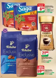 Dino gazetka Strona 4: Herbata czarna ekspresowa Saga €6,99, Kawa rozpuszczalna Gold MK Café Premium €21,99