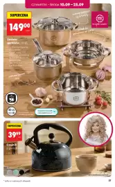 Biedronka gazetka Strona 37: Czajnik z gwizdkiem €39,99, Zestaw garnków, 10 el €149,00