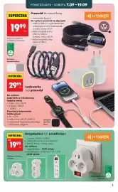 Biedronka gazetka Strona 7: Ładowarka lub przewód €29,99, Rozgałęziacz lub przedłużacz €19,99