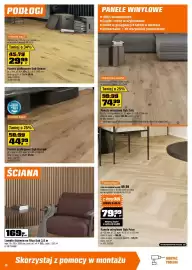 OBI gazetka Strona 10: Panele podłogowe Dąb Harrow €44,99, Lamele Ścienne na filcu Dąb 2,6 m €169,00