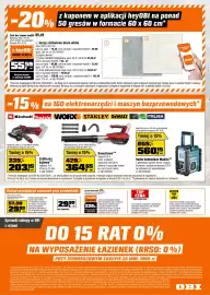 OBI gazetka Strona 16: Dmuchawa** €364,65, Radio budowlane Makita €560,15