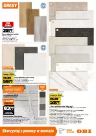 OBI gazetka Strona 5: Gresy szkliwione Lucca carving €56,99, Gresy szkliwione Ashville €39,99