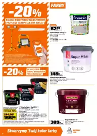 OBI gazetka Strona 8: Tikkurila Super White €149,70, Śnieżka Barwy Natury €52,99