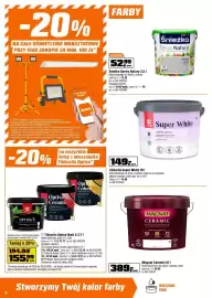 OBI gazetka Strona 8: Tikkurila Super White €149,70, Śnieżka Barwy Natury €52,99