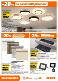 OBI gazetka Strona 9: Tapeta winylowa na flizelinie Szaﬁrowy Sen €95,99, Naświetlacz LED €23,99