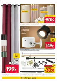 Rusta kundeavis uke 37 Side 8: Oppladbar vegglampe €149,00, Gardinlengder Lina med maljer €199,00