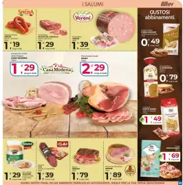 Volantino Alter Discount Pagina 3: Prosciutto alla brace Renzini €1,89, Salame CLAI Milano o Ungherese €1,39