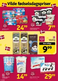 Løvbjerg tilbudsavis uge 36 Side 12: Kinder mælkesnitte el. Pingu €29,99, Karolines Køkken creme fraiche €26,99