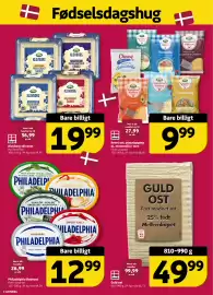 Løvbjerg tilbudsavis uge 36 Side 2: Philadelphia flødeost €12,99, Guld ost €49,99