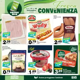 Volantino Elite settimana 37 Pagina 3: Wüber Wurstel Jumbo €2,49, Aia Wudy al formaggio €0,79