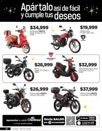 Folleto Chedraui Página 12: Motoneta VENTO €34.999,00, Motocicleta VENTO Lithium 190 2026 €26.999,00