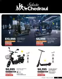 Folleto Chedraui Página 13: Kiwo motobici eléctrica mod. kch01 €8.995,00, Lm raceway €8.395,00
