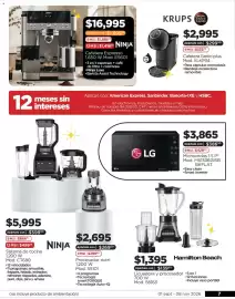 Folleto Chedraui Página 7: Hamilton Beach Licuadora y procesador €1.395,00, Ninja Cafetera Espresso €16.995,00