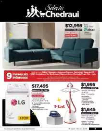 Folleto Chedraui Página 9: Lavadora 25 kg €17.495,00, Hal Central de vapor €1.645,00