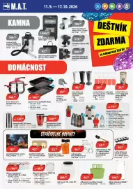 M.A.T. leták Strana 1: PH mix barev odkapávač na příbory kulatý €65,00, Sud na zelí €369,00