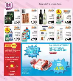 Volantino Spazio Conad settimana 37 Pagina 4: 11 paralleli birra bionda classica €1,00, Vino da tavola cantine Ronco €2,30