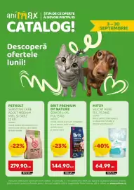 Magazine Animax Pagină 1: Mitzy silicat pure €64,99, Brit Premium by Nature Senior L+XL €144,90