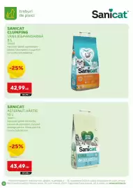 Magazine Animax Pagină 16: Sanicat clumping vanilie mandarină €42,99, Sanicat așternut hârtie €43,49