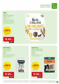 Magazine Animax Pagină 9: Brit dental stick immuno €13,49, Padovan snack premium pui & vită sticks €17,59
