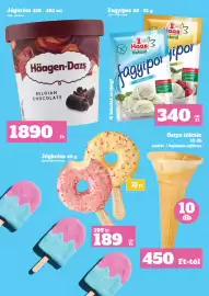 Vil-For akciós újság hét 36 Oldal 6: Haas natural fagypor €340,00, Häagen-Dazs jégkrém €1.890,00