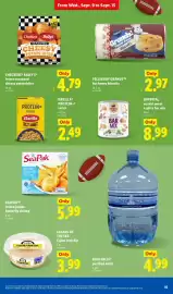 Lidl weekly ad week 37 Page 15: Pillsbury grands hot honey biscuits €2,97, Blue Falls purified water €4,99