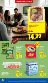 Lidl weekly ad week 37 Page 16: La terra fina spinach artichoke & parmesan dip €4,99, Bugles original €4,36