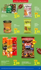 Lidl weekly ad week 37 Page 17: Uglies kettle chips €2,49, Chex Mix M&M's sweet and salty €3,96