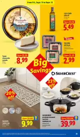 Lidl weekly ad week 37 Page 25: Silvercrest premium enameled cast iron cookware set €39,99, Lidl cheesecake sampler €8,99