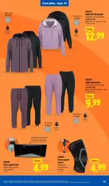 Lidl weekly ad week 37 Page 27: Crivit knee support sleeve €4,99, Crivit back support belt €4,99