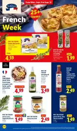 Lidl weekly ad week 37 Page 4: Duc de coeur honey mustard €2,49, Duc de Coeur green olives, blue cheese stuffed €1,49