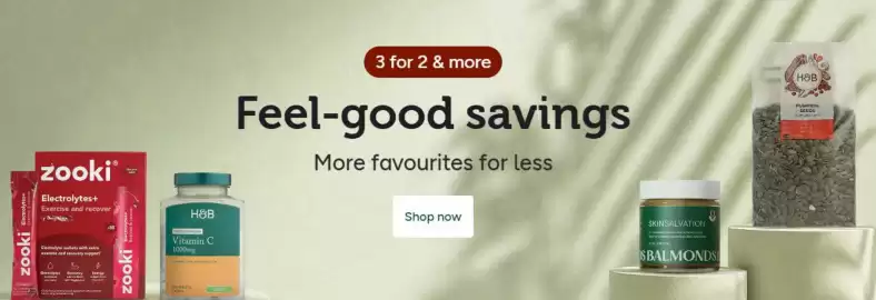 Holland & Barrett leaflet Page 1