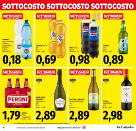 Volantino Emi Market Pagina 4: Pepsi Cola €0,98, San Benedetto Thè €0,69