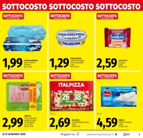 Volantino Emi Market Pagina 5: Findus filetti di merluzzo €4,59, Italpizza Pizza Margherita €2,69