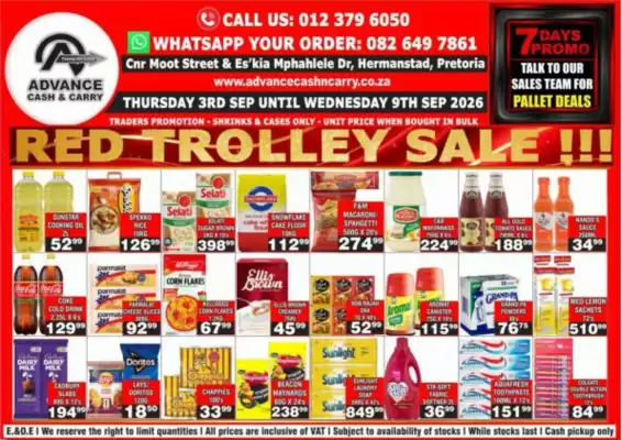 Advance Cash n Carry (valid until 9-09)