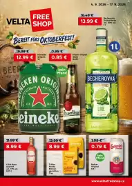 VELTA Free Shop leták Strana 1: Tchibo Family Bohnen gemahlen €8,99, Lillet Rose Aperitif €8,99