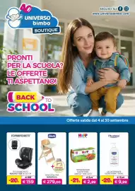 Volantino Universo Bimbo Pagina 1: Sedia evolutiva Meraviglia chicco €279,00, HiPP Biologico Baby Sugo Ragù di manzo €2,99