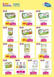 Volantino Universo Bimbo Pagina 20: HiPP Biologico Frutta Grattugiata Mela Pesca €3,29, HiPP Latte liquido Combiotic 3 €1,89