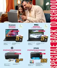 Volantino Fiducia & Convenienza Pagina 7: Dell laptop €299,00, Epson Multifunzione Inkjet A4 3in1 €169,00