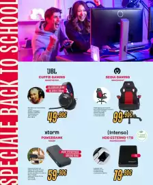 Volantino Fiducia & Convenienza Pagina 8: Sedia gaming €99,90, JBL Quantum 250 €49,90