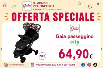 Volantino Sanitaria Gaia Pagina 22: Gaia passeggino city €64,90