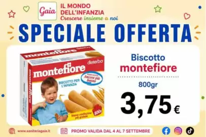 Volantino Sanitaria Gaia Pagina 7: Biscotto montefiore €3,75