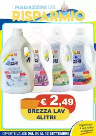 Volantino Magazzini del Risparmio Pagina 10: Brezza Azzurra Lavatrice €2,49