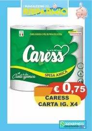 Volantino Magazzini del Risparmio Pagina 13: Caress carta igienica €0,75
