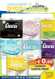 Volantino Magazzini del Risparmio Pagina 5: Caress carta prof €0,69