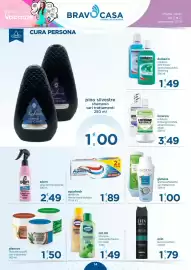 Volantino Bravo Casa Pagina 14: Aquafresh dentifricio menta fresca/delicata €1,89, Glenova shampoo/balsamo €1,00