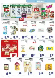 Volantino Migro Pagina 2: Trevalli budino cacao-caramello vaniglia €0,48, Benn latte parzialmente scremato €0,58